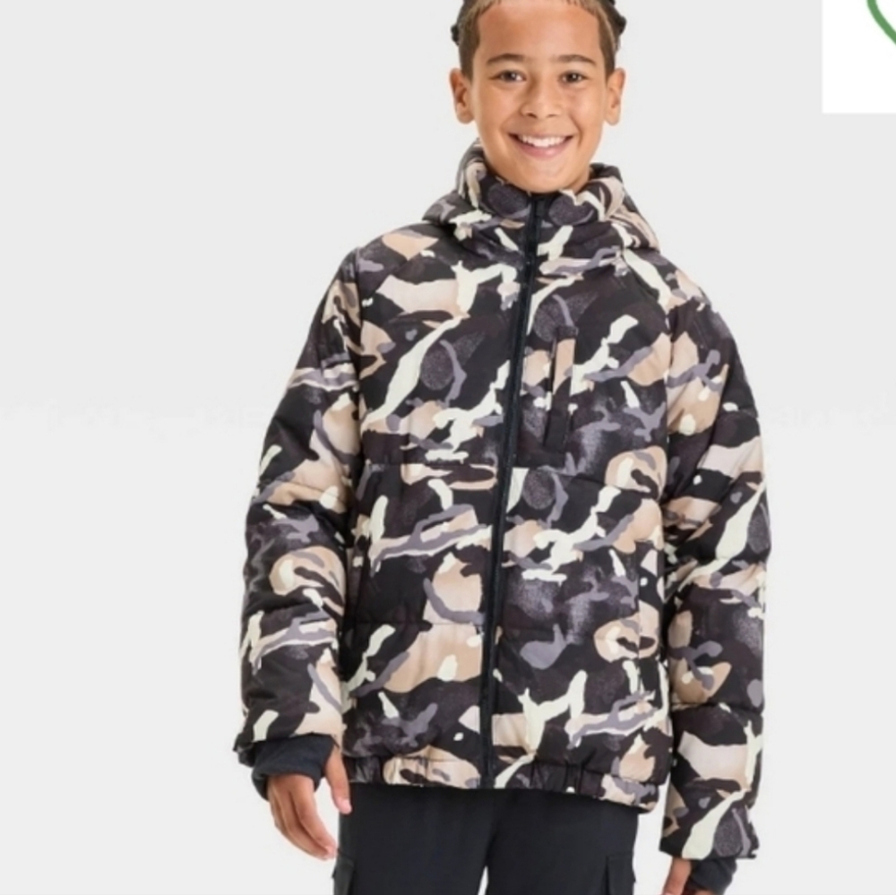 All in Motion Boys Camouflage Jacket L (10-12)